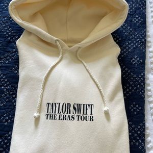 New Taylor Swift Eras Tour Beige Hoodie